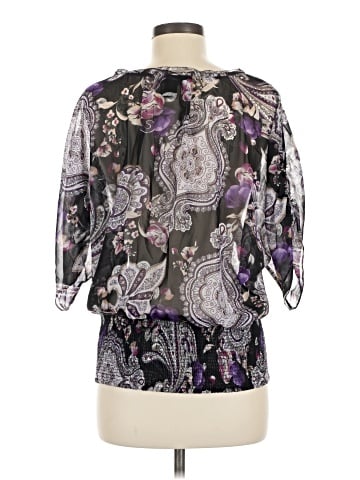 White House Black Market 3/4 Sleeve Blouse (view 2)