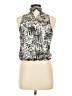A. Byer 100% Polyester Silver Sleeveless Blouse Size M - photo 2
