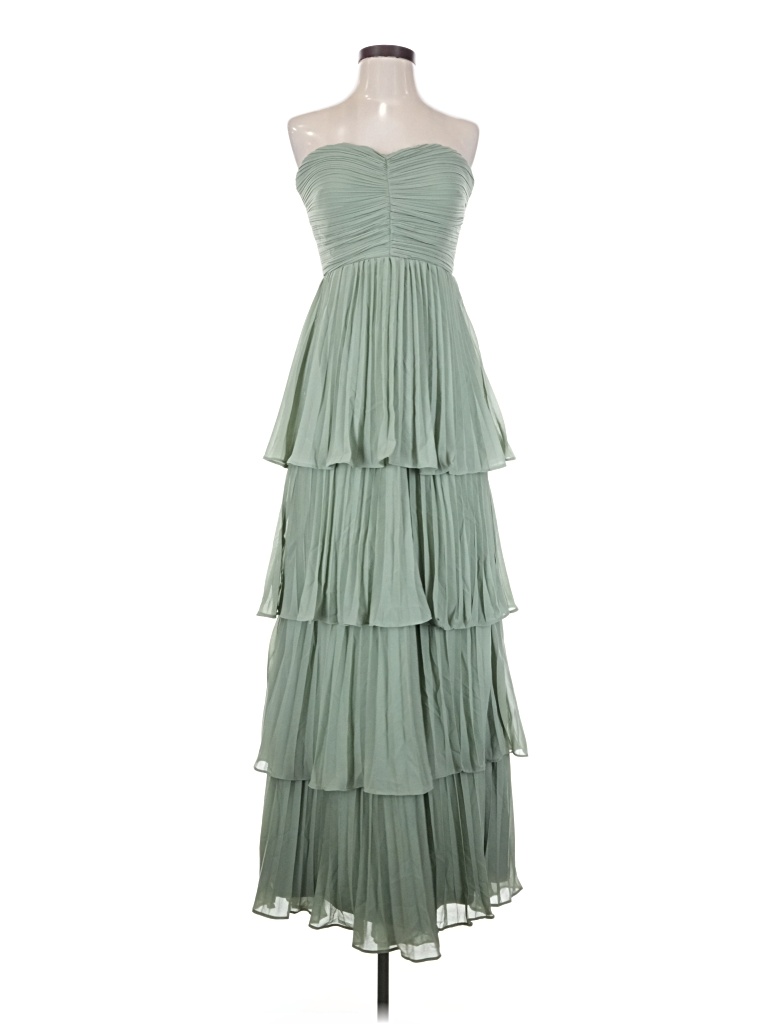 Pre-owned Lulus Cocktail Dress In Green