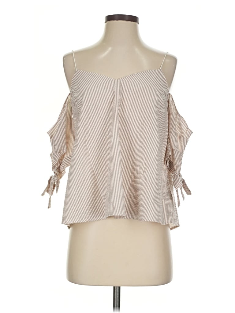 Pre-owned Kimchi Blue Sleeveless Blouse In Tan