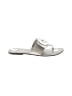 Dr. Scholl's 100% Leather Silver Flip Flops Size 9 - photo 1