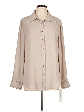 Calvin Klein Long Sleeve Blouse (view 1)