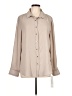 Calvin Klein 100% Polyester Tan Long Sleeve Blouse Size L - photo 1