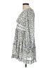 Museum 100% Polyester Polka Dots Silver Casual Dress Size L - photo 5