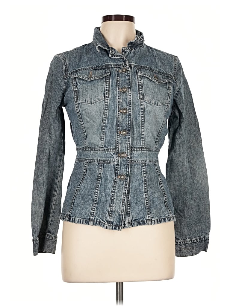 Pre-owned Dkny Jeans Denim Jacket In Blue