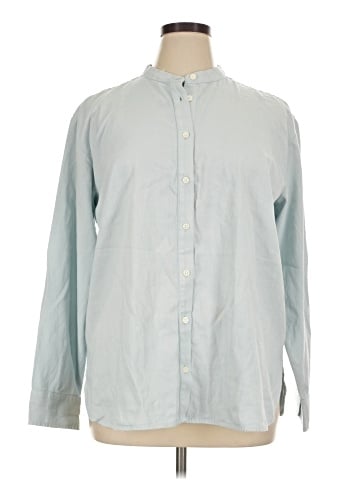 Ann Taylor Long Sleeve Button-Down Shirt (view 1)