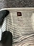 Tea 100% Cotton Stripes White Ivory Long Sleeve Onesie Size 12-18 mo - photo 3