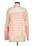 Who What Wear Stripes Orange Pullover Sweater Size L - photo 1