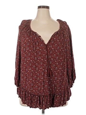 Faded Glory 3/4 Sleeve Blouse (view 1)