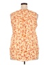 Maurices 100% Polyester Floral Orange Sleeveless Blouse Size XXL - photo 2