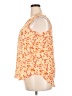 Maurices 100% Polyester Floral Orange Sleeveless Blouse Size XXL - photo 5