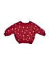 Old Navy Hearts Red Sweatshirt Size 0-3 mo - photo 1