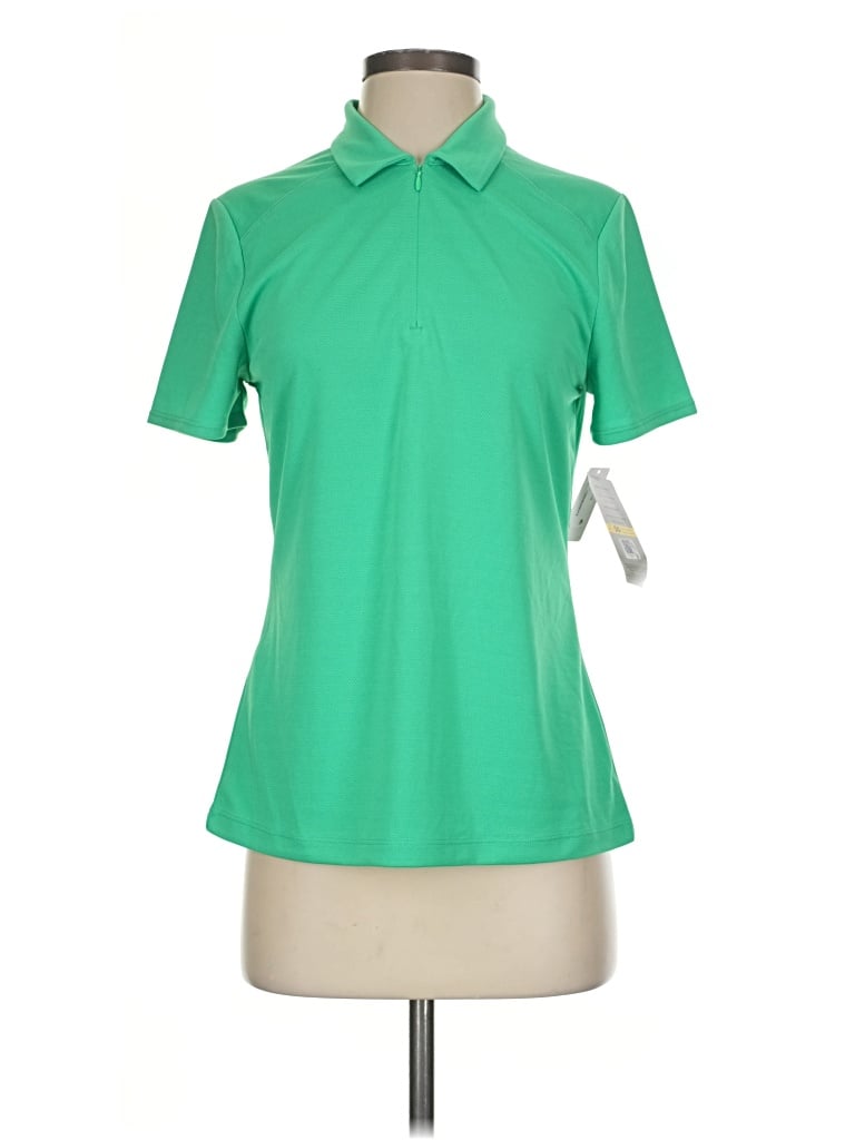 Pga Tour Short Sleeve Blouse In Green