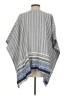 Tory Burch Gray Blue Poncho Size XS - Sm - photo 2