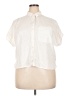 Levi's Ivory Short Sleeve Blouse Size XL - photo 1