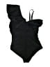 Torrid Solid Black One Piece Swimsuit Size 1X Plus (1) - photo 2