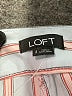 Ann Taylor LOFT Stripes Ivory Shorts Size 2 - photo 3