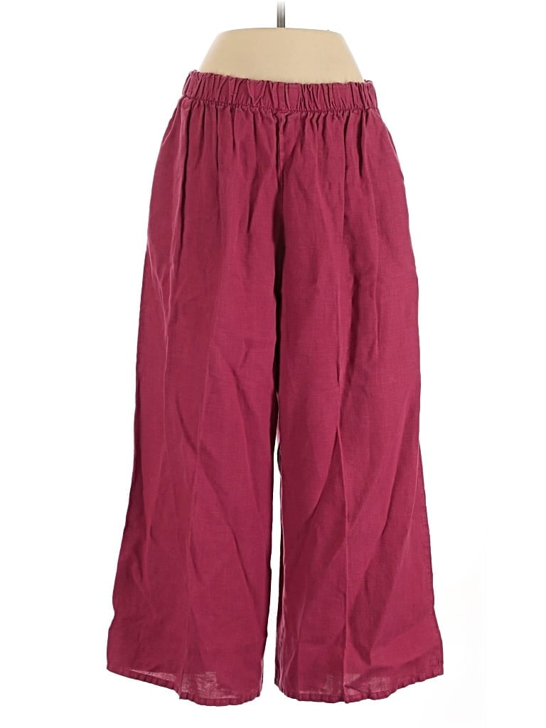 Pre-owned Bryn Walker Linen Pants In Burgundy