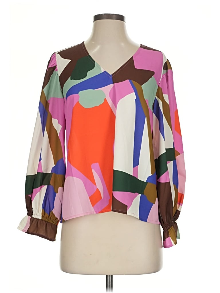 Crosby 3/4 Sleeve Blouse In Pink