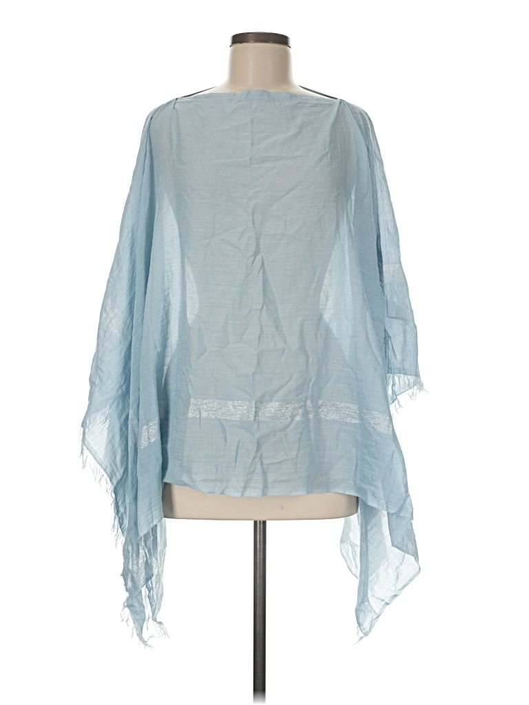 Pre-owned Soft Surroundings Poncho In Blue