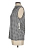 Worthington Houndstooth Silver Sleeveless Blouse Size M - photo 5