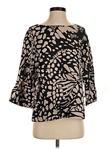 Black Label by Chico's 3/4 Sleeve Blouse (view 1)