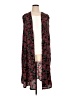 Lularoe 100% Polyester Burgundy Kimono Size M - photo 1