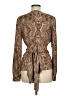Talbots Paisley Brown Long Sleeve Blouse Size 8 - photo 2