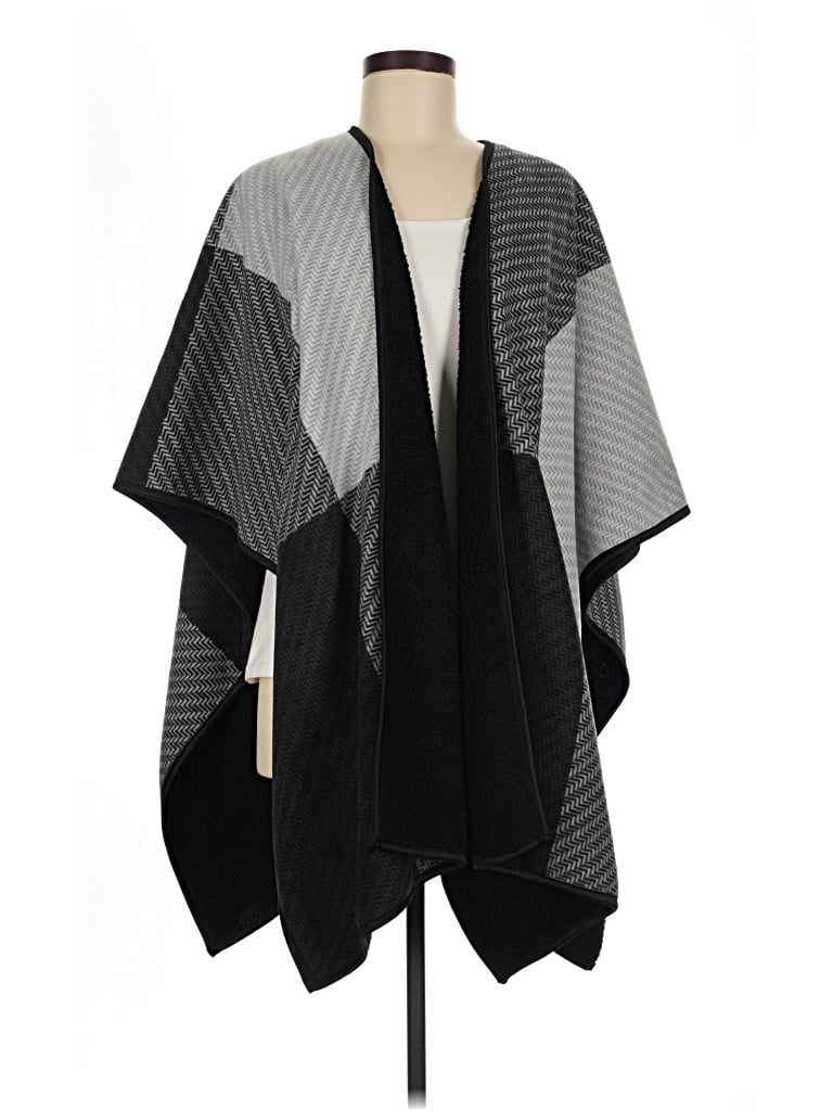 Pre-owned Ike Behar Poncho In Black
