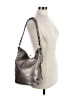 B Makowsky 100% Leather Solid Gray Shoulder Bag One size - photo 2