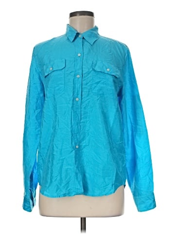 Lauren by Ralph Lauren Long Sleeve Button-Down Shirt (view 1)