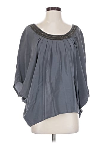 Chelsea Flower 3/4 Sleeve Silk Top (view 1)
