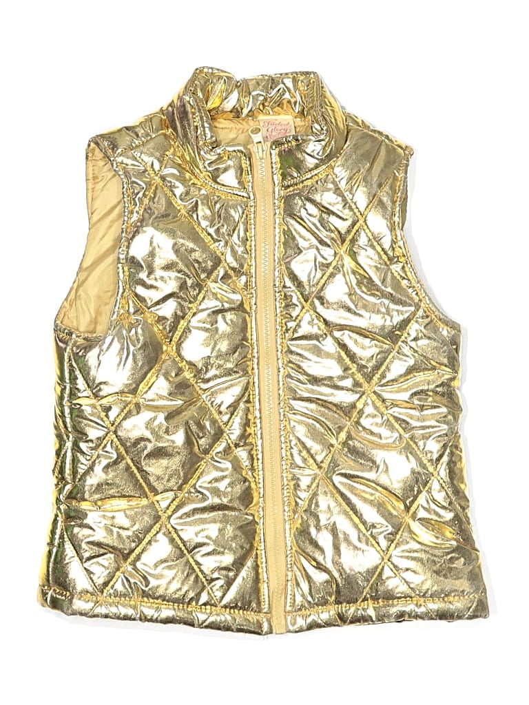 Pre-owned Faded Glory Kids' Vest In Gold