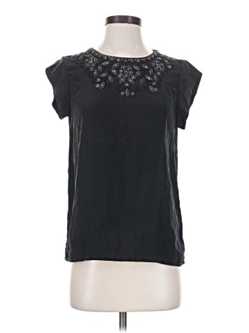 Joie Short Sleeve Silk Top (view 1)