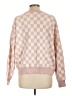 T Tahari Checkered-gingham Pink Pullover Sweater Size L - photo 2