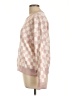 T Tahari Checkered-gingham Pink Pullover Sweater Size L - photo 5
