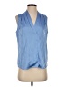 Maison d' Amelie 100% Polyester Blue Sleeveless Blouse Size XS - photo 1