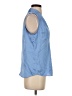 Maison d' Amelie 100% Polyester Blue Sleeveless Blouse Size XS - photo 4
