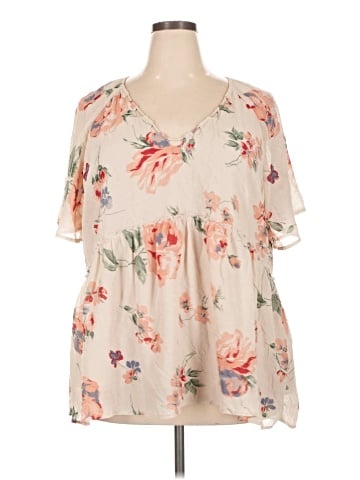 Lucky Brand Short Sleeve Blouse (view 1)
