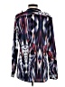 Calvin Klein Print Blue Long Sleeve Blouse Size S - photo 2