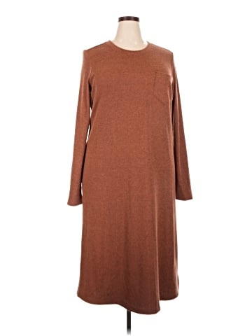 Madewell Long-Sleeve Pocket Tee Dress (view 1)