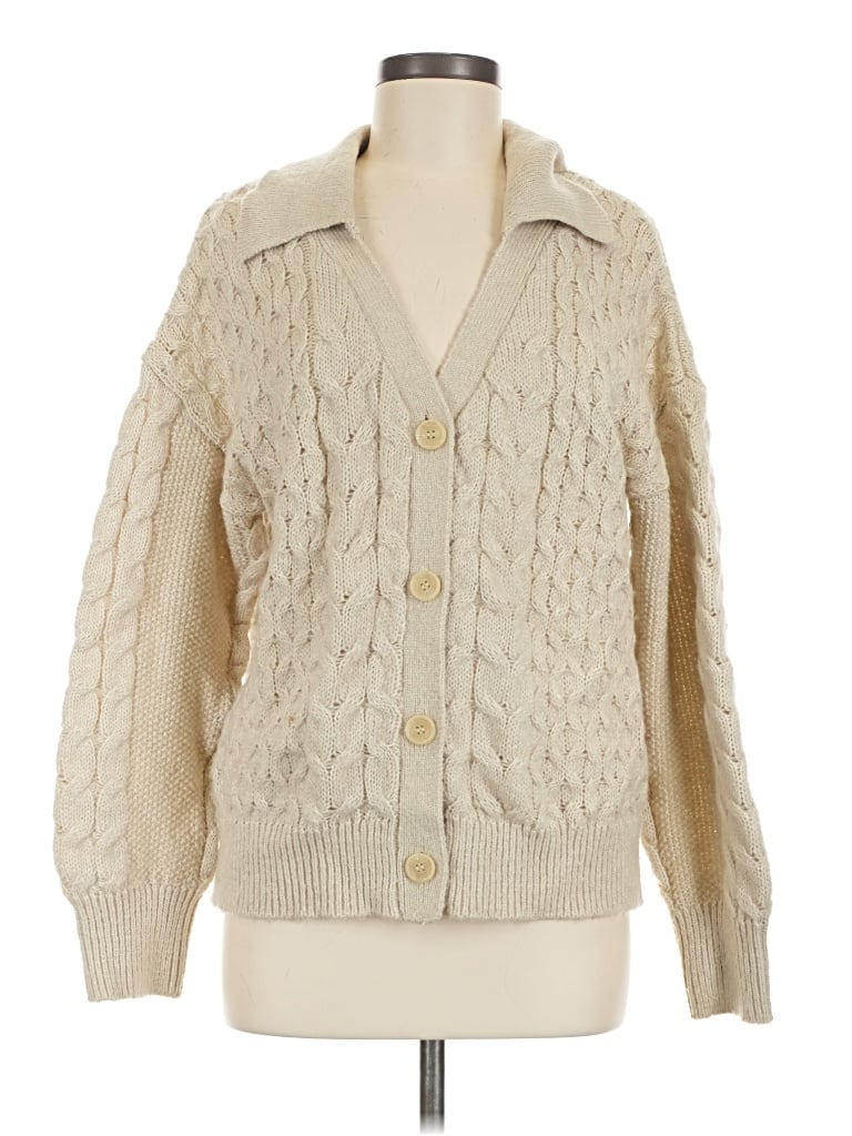 Pre-owned Lety & Me Cardigan Sweater In Ivory