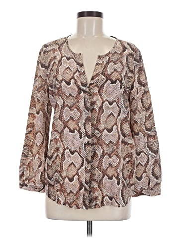 Joie Long Sleeve Silk Top (view 1)