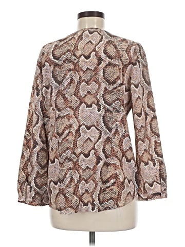 Joie Long Sleeve Silk Top (view 2)
