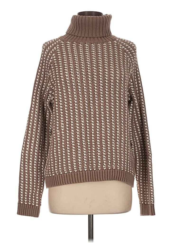 Pre-owned Haven Well Within Turtleneck Sweater In Brown