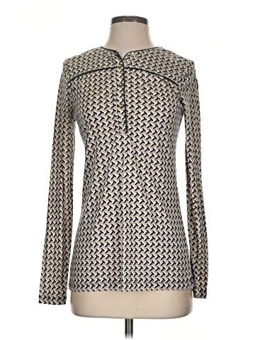 Tory Burch Long Sleeve Silk Top (view 1)
