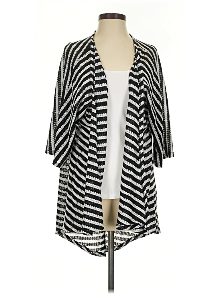 Pre-owned Lularoe Cardigan Sweater In Black