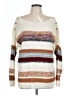 Maurices 100% Acrylic Stripes Ivory Pullover Sweater Size L - photo 1