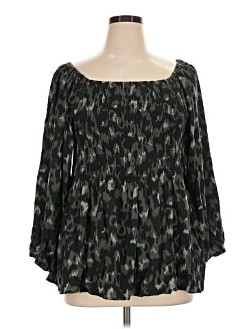 B Collection by Bobeau 3/4 Sleeve Blouse (view 1)