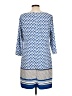Old Navy 100% Polyester Print Blue Casual Dress Size L - photo 2
